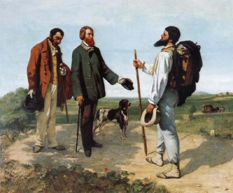 Gustave Courbet Encounter oil painting image